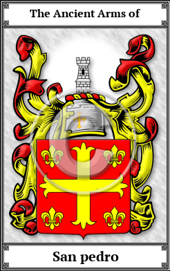 San pedro Family Crest Download (JPG)  Book Plated - 150 DPI